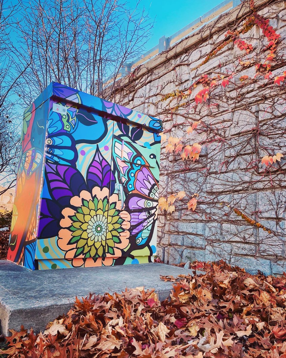 RangRiva's tweet photo. Introducing this beautiful &amp; colourful Traffic box Mural! Thank you to @artsmilton for this wonderful project. #art #folkart #Indianfolkart #milton #miltonontario #miltonon #canada #Mural #publicart #publicartwork #community #inclusive #exclusive https://t.co/qHWzIOkpuY