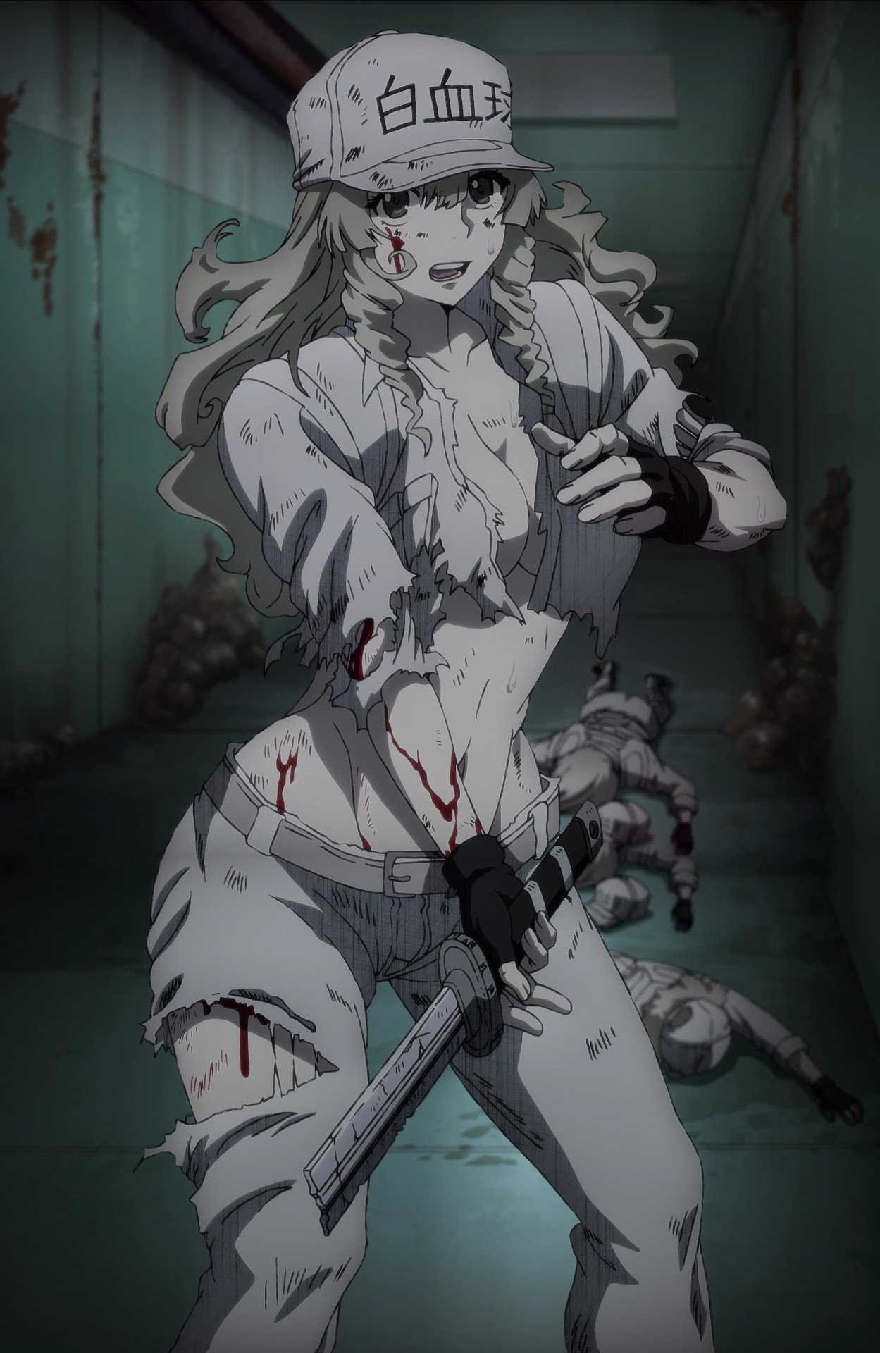 Anime Waifus on X: White Blood Cells Face Forward Anime: Hataraku Saibou  Black  / X