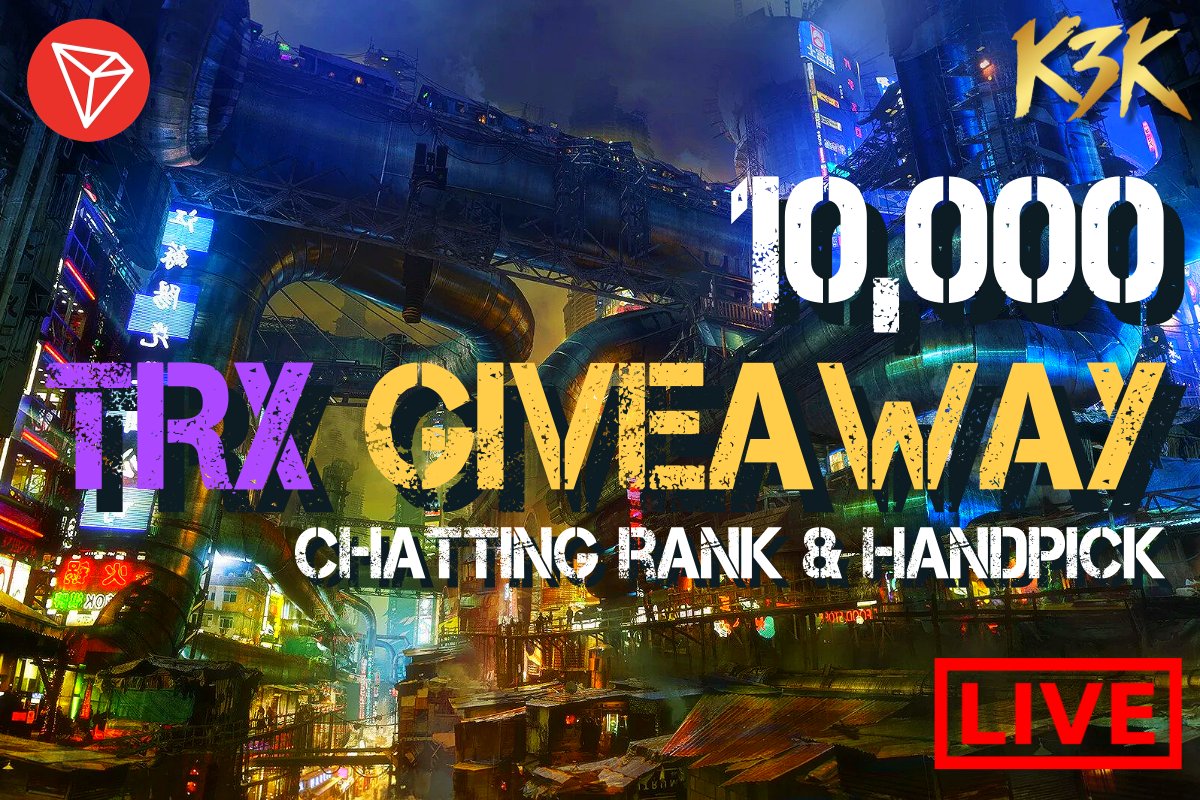 K3Kingdoms's tweet photo. 🔥[ K3K Telegram Channel ]🔥
10,000TRX airdrop for chat event🎉

more information⬇️ https://t.co/VKAdMrztMu
