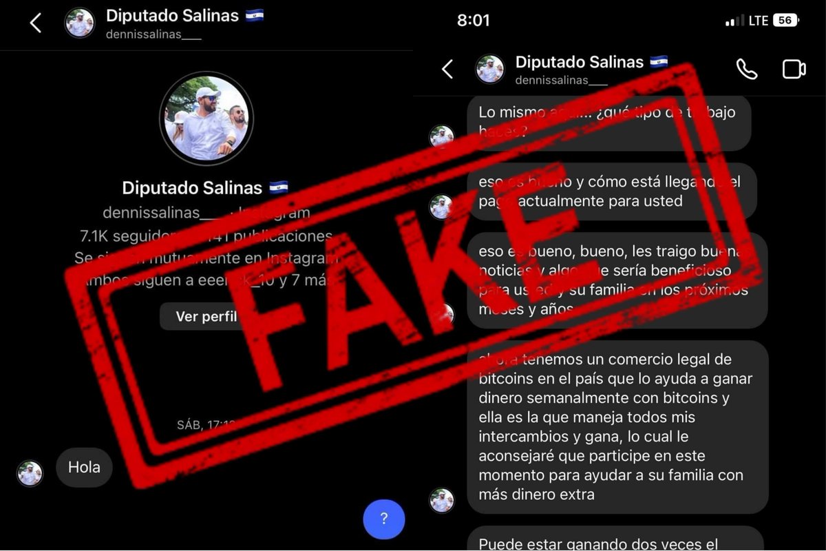 DennisSalinas_'s tweet photo. No solo eso, sino que los mismos piden informacion personal y bancaria para realizar actos ilicitos como los es la estafa. Por lo que a toda persona que este realizando estos actos, o piense hacerlos, pido que se abstengan antes que les caiga todo el peso de la ley. https://t.co/NaV3kMZqab