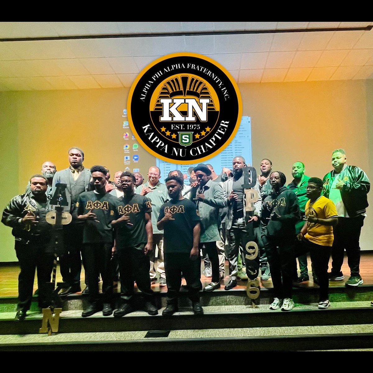 We would like to introduce the Fall 2022 initiates of the “Tenacious” Kappa Nu Chapter of Alpha Phi Alpha Fraternity, Incorporated: “Earth, Wind, and Ice” —
Dean: Kidric Gray Jr.
Ace: Josiah Fields 
Deuce: Taj Baldwin 
Tail: Treveon Williams 

#WeWorkInKappaNu