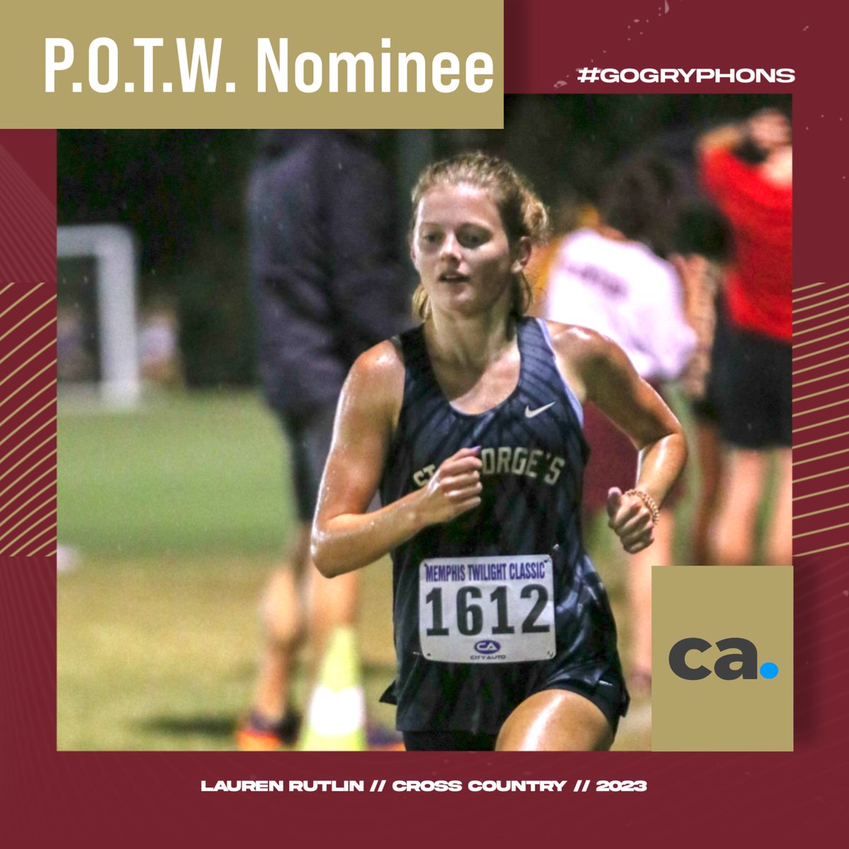 Go vote Lauren Rutlin '23 Commercial Appeal Player of the Week! Lauren finished 2nd in the State Meet this past week.

#GoGryphons

commercialappeal.com/story/sports/h…