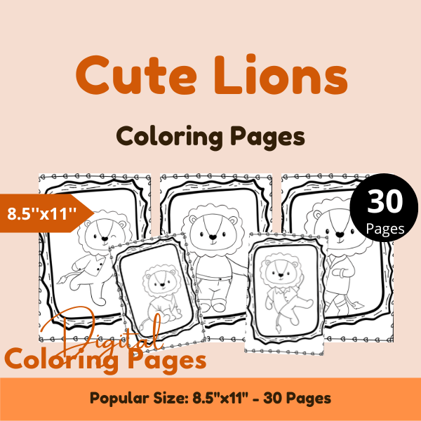bfyeducation's tweet photo. Cute Lions*Coloring Pages For Kids 8.5x11 30 pages
#digitalbfy #kdpinteriors #kdpcovers #kdpcoloringpages #kdptemplates #canvatemplates #cutedog #cutecat #lions #pigs #rabbit https://t.co/h8T6SwjTEz