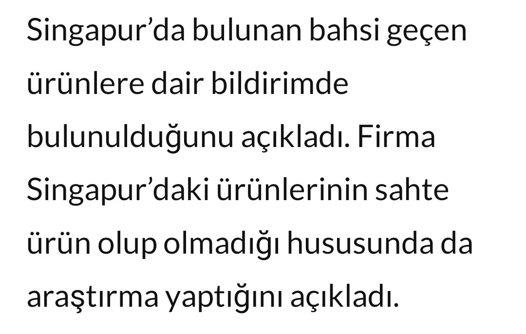 Arifoğlu ve Singapur faciasını sanırım Türkiye'de ilk paylaşan ben olabilirim. Şimdi Arifoğlu firmasını dinlemek lazım:
1) "Konunun muhatabı isim hakkını yarı yarıya kullanan diğer Arifoğlu firmasıdır".
2) "2021'de tesisimizde yangın olmuştu. Ürünleri başka yerde yaptırmıştık".