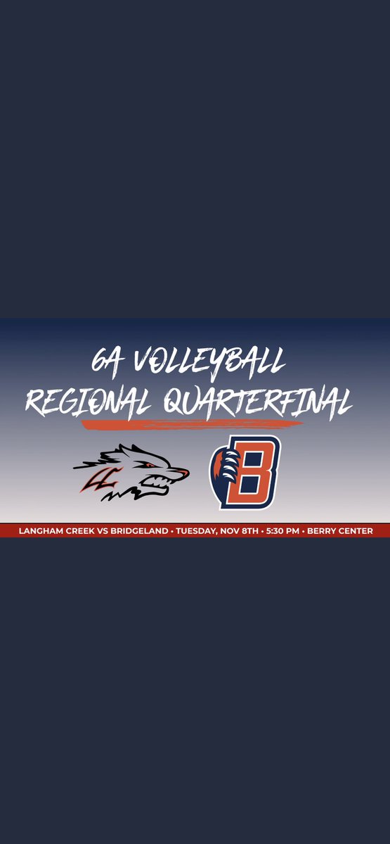 SWEEP LANGHAM‼️. TOMORROW AT 5:30. <a href="/BridgelandVB/">BridgelandVB</a> is quite a show EVERYONE needs to tune in on