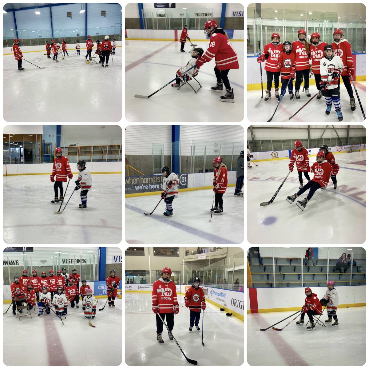 Our Female U18 AA and AAA Hounds have been skating with the @HEROSHockey program which provides a place to play for youths ages 7-17 with cognitive and physical challenges.

We look forward to getting more of our Hounds out to volunteer for such a wonderful program! #Community