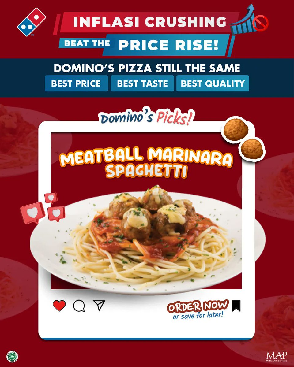 Domino's Pizza ID on Twitter "It’s a flavour explosion 'Meatball Marinara Spaghetti' Bite into