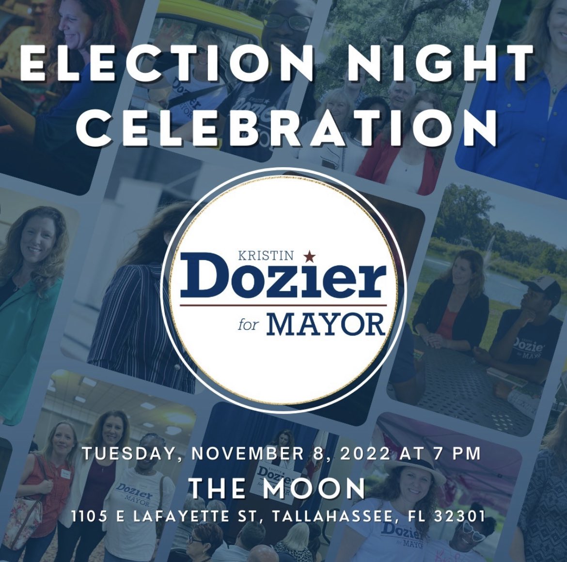 Can't wait to watch the results roll in tomorrow night with all of our friends and supporters! Join us at the Moon at 7 pm.
