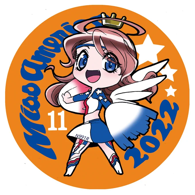 ムリーヤちゃんステッカーをコミティアで販売しようと思ってます。他にもエアレース系のステッカーを用意しようかと。 
