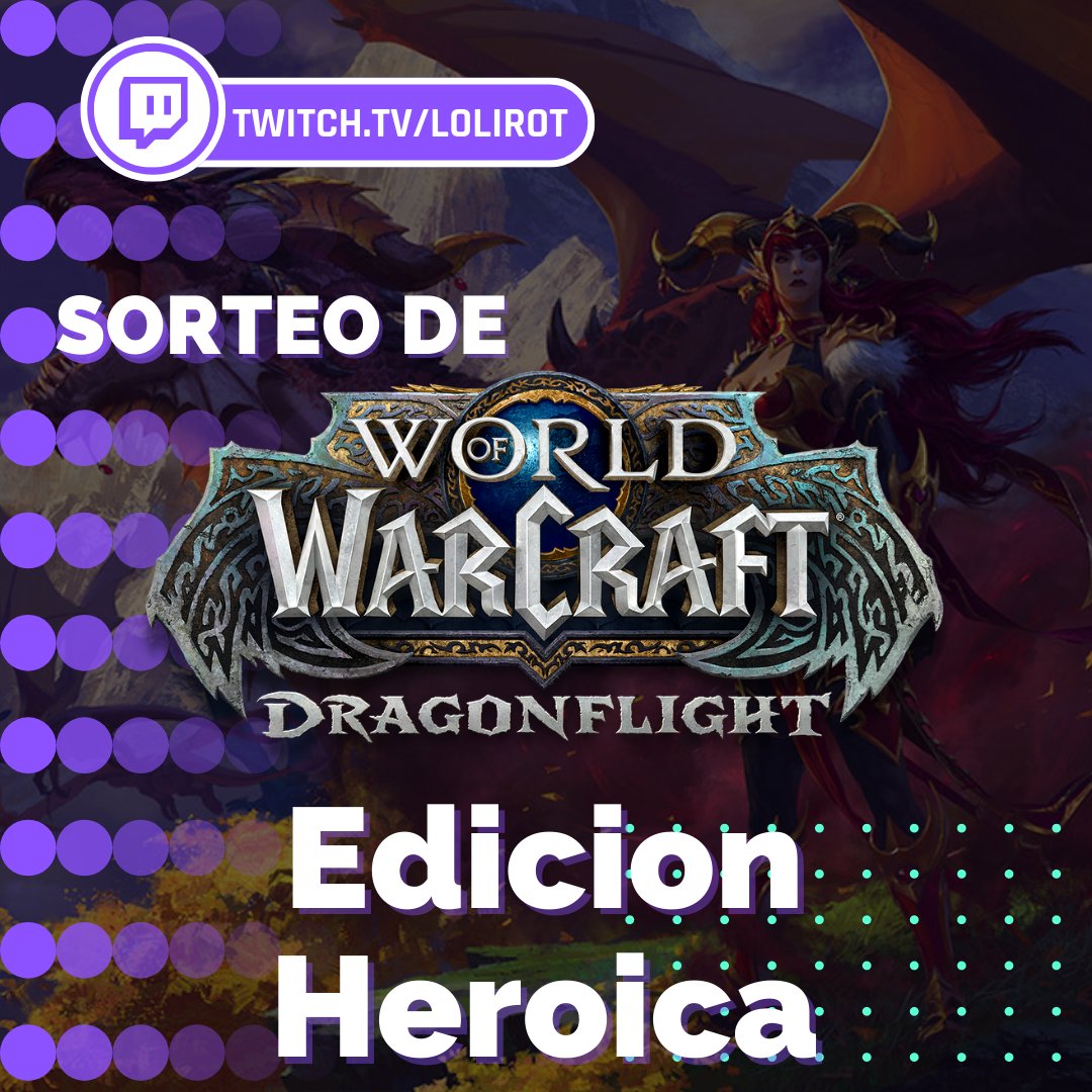 🚨Nuevo Sorteo🚨

Gana una EDICION HEROICA de Dragonflight

➡️ Sigueme: <a href="/Lolirotve/">Lolirot</a> 
➡️ Comenta que clase jugaras
➡️ Etiqueta un amigo
➡️ 🔃Comparte y dale ♥ Like al Tweet

⭐️El ganador se eligira el dia 15/11/22

Suerte a todos! 🤞

#sorteo #twitchstream #Dragonflight