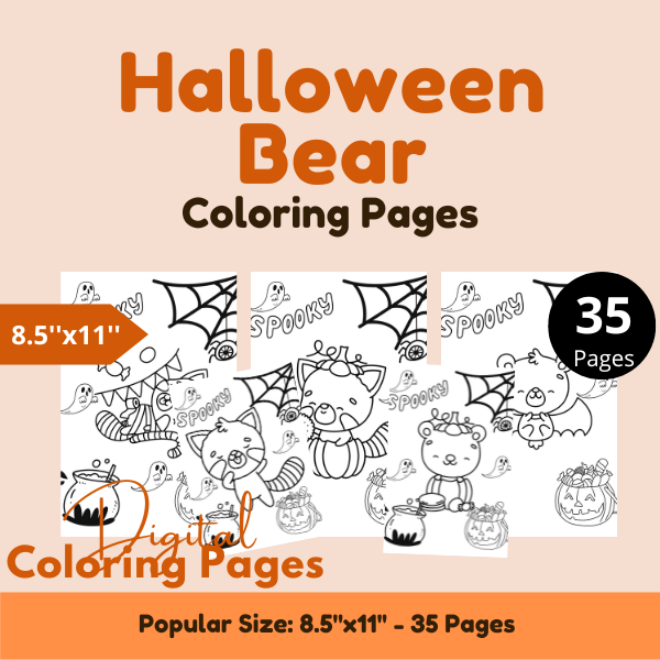 bfyeducation's tweet photo. Halloween Bear*Coloring Pages For Kids 8.5x11 35 pages
#digitalbfy #kdpinteriors #kdpcovers #kdpcoloringpages #kdptemplates #canvatemplates #cutedog #cutecat #lions #pigs #rabbit #halloween https://t.co/g0lQx7tXjX