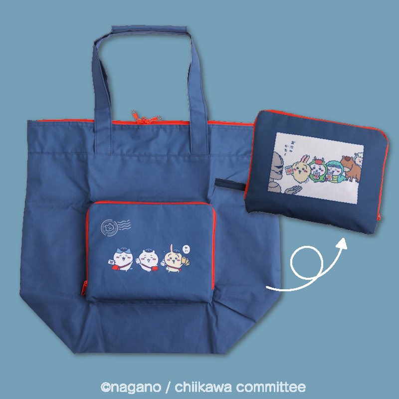 ちいかわ 郵便局コラボ 窓口ポーチ ゆうびんやさんのバッグ 封筒ポーチ