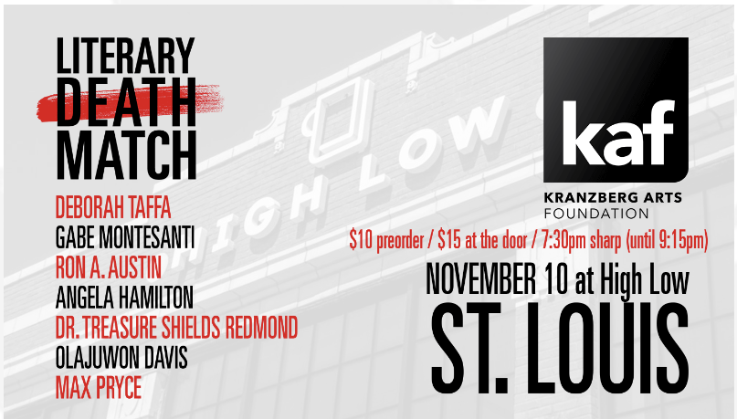 Literary Death Match at High Low this Thursday starting at 7:30 PM

literarydeathmatch.com/upcoming-event…

Tickets are available for pre-order ($10) and at the door ($15)