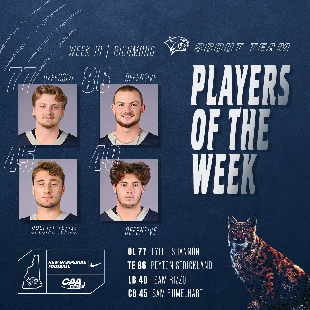 Scout Team Players of the week! 

#CatJui23 😼🧃