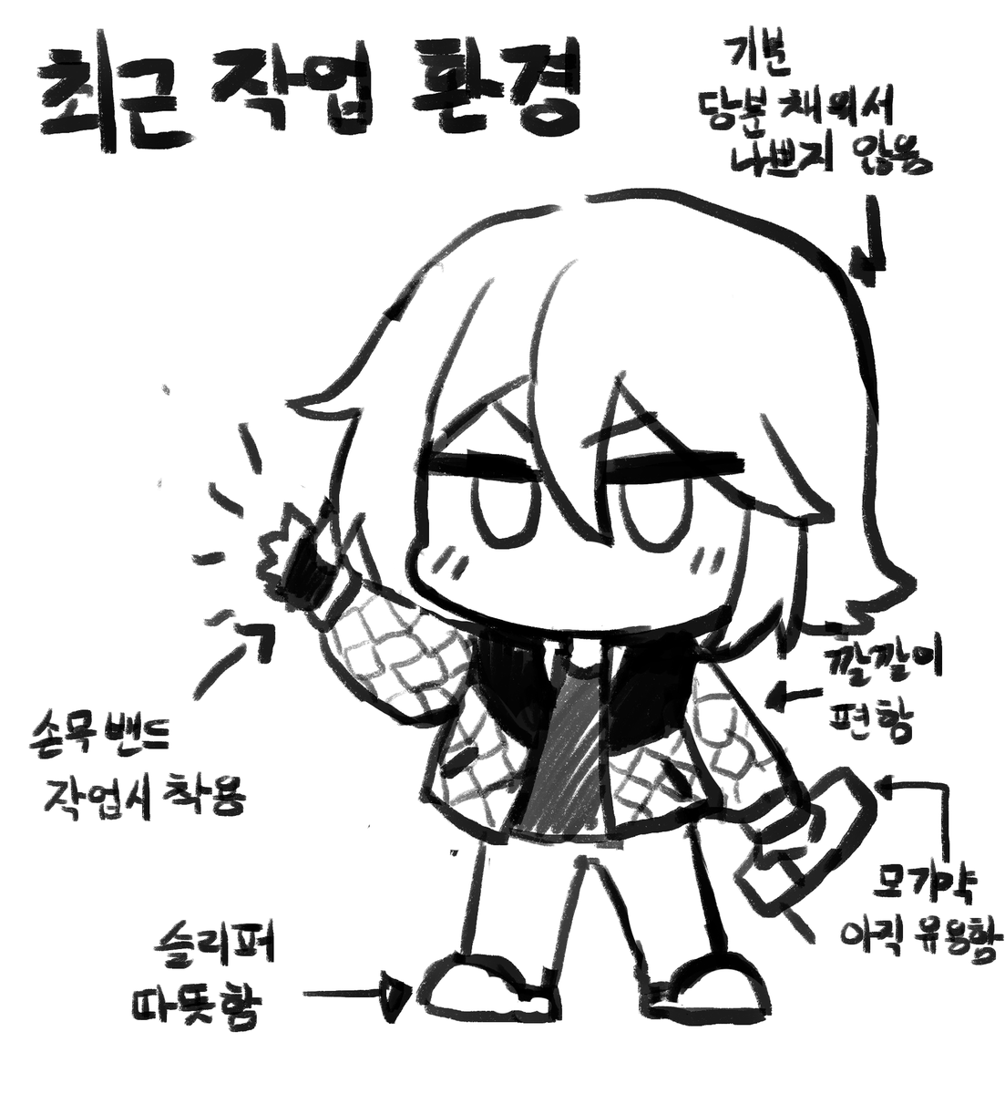 최근 작업환경 