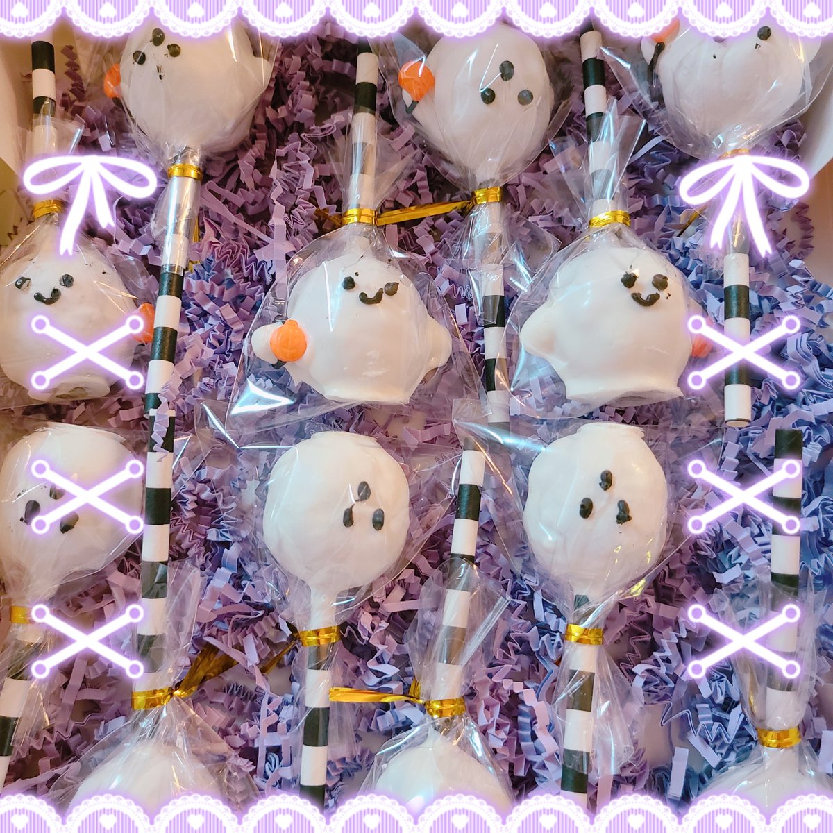 NinasNumNums's tweet photo. ˚ʚ I love these pops ɞ˚

~°♡°~

˚ʚ🌸ɞ˚ : made by me 🫶🏻

  ( \ / )
(„• ֊ •„)・・‿︵‿୨  tags ୧‿︵‿

#halloween #october #fall #autumn #sanrio #cake #cakepop #cakepops #ghost #cute #kawaii #sanrioaesthetic #sanriocore #ghosts #kawaiiaesthetic #sweets #treats #ghostcakepops https://t.co/XA317UMvsH