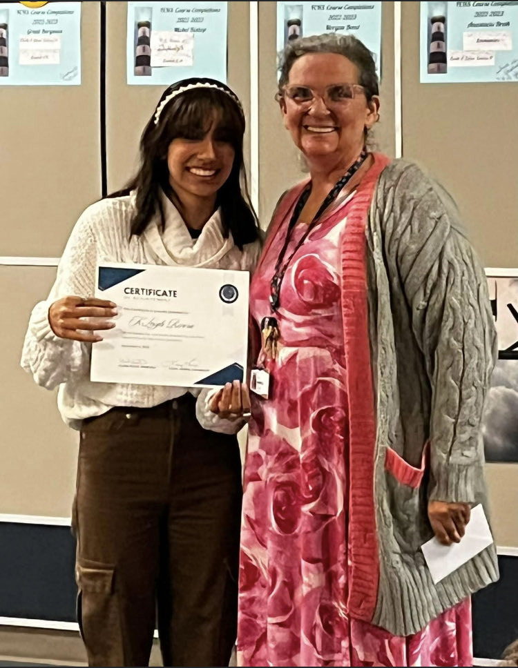 FCHS_Principal's tweet image. Our newest graduate…congratulations!