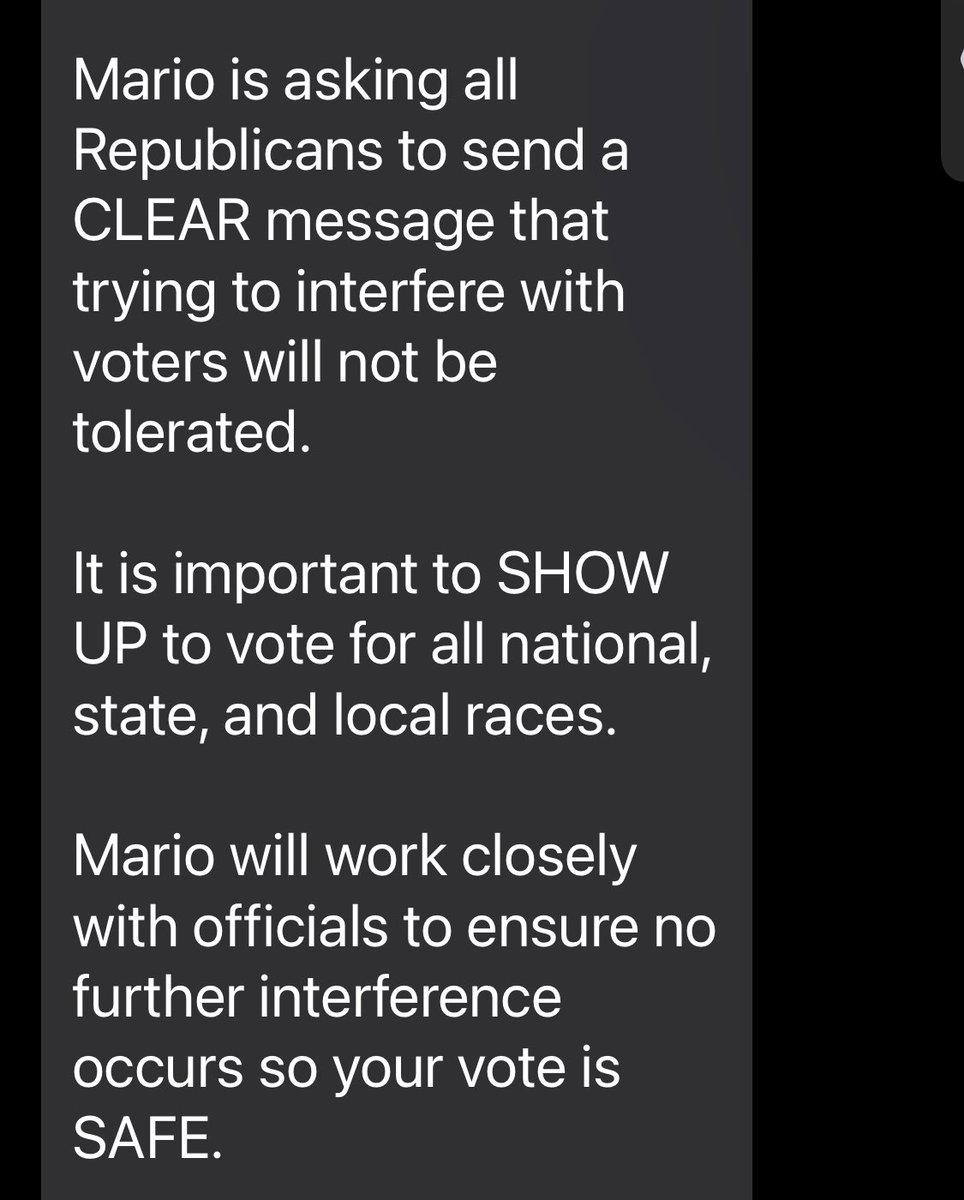 mykah1's tweet photo. Hamilton County, IN GOP already spreading the big lie the day before the election. I voted this weekend and there is literally no way this could happen. #voteblue #indianaRepublicans #hamiltoncountyindiana #GOPSeditiousTraitors #VoteBlueToEndTheInsanity https://t.co/jzqNIdBbUO