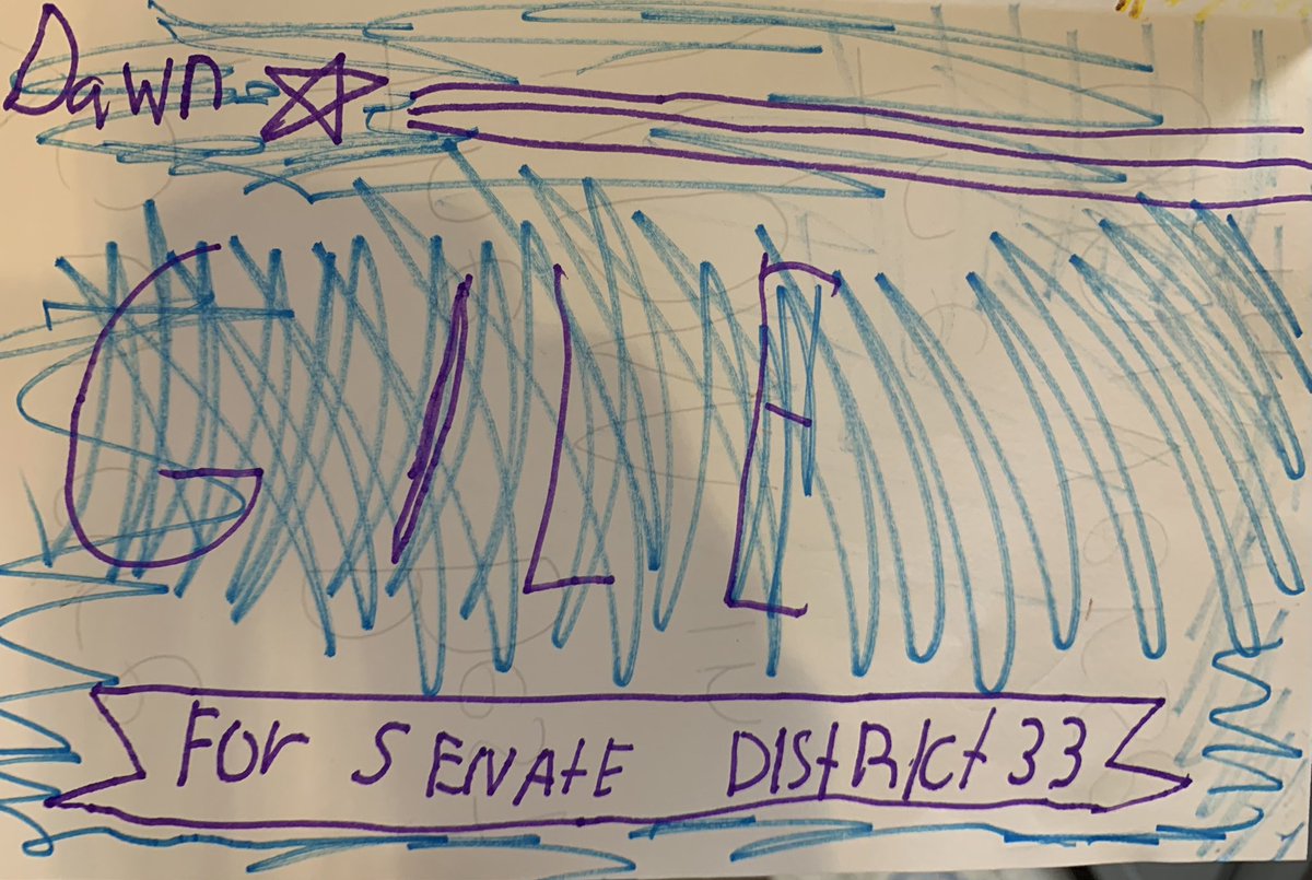 SenatorDawnGile's tweet image. Running for office as a mama has been tough as I’ve missed a lot of family time. After a long day, I came home tonight to this card from my middle child, and I am reminded that, despite the challenges, it’s all been worth it, and I am so grateful for my littlest cheering squad.