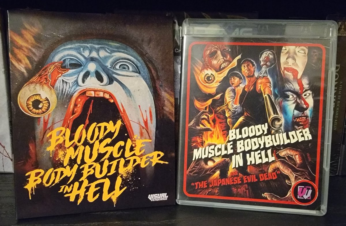 Michael (@scifibear99) on Twitter photo Managed to squeeze in a movie this weekend. Bloody Muscle Bodybuilder in Hell aka The Japanese Evil Dead. In one of the special features, the writer / director talks about being influenced by the Evil Dead trilogy. I really enjoyed this one. Managed to squeeze in a movie this weekend. Bloody Muscle Bodybuilder in Hell aka The Japanese Evil Dead. In one of the special features, the writer / director talks about being influenced by the Evil Dead trilogy. I really enjoyed this one.