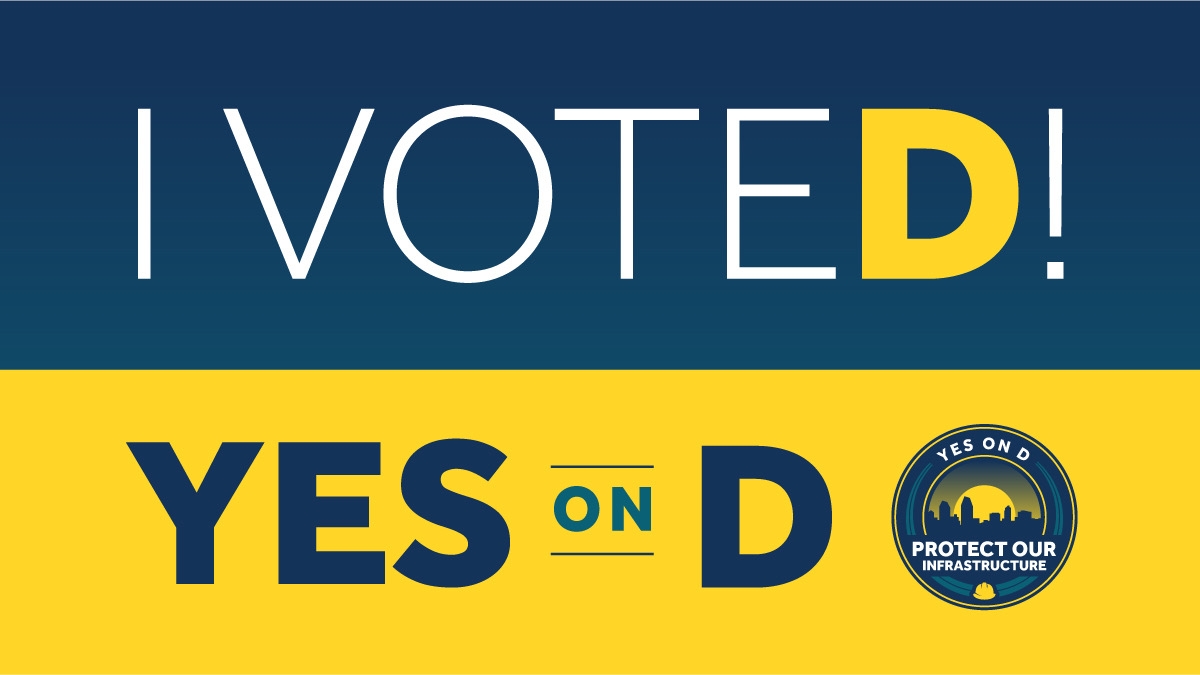 carolkimSD's tweet photo. This should come as no surprise to anyone, but I voted, and I voted YES on Measure D. #VoteYesOnMeasureD to @SafeguardSD! https://t.co/zcY4h4NCIh