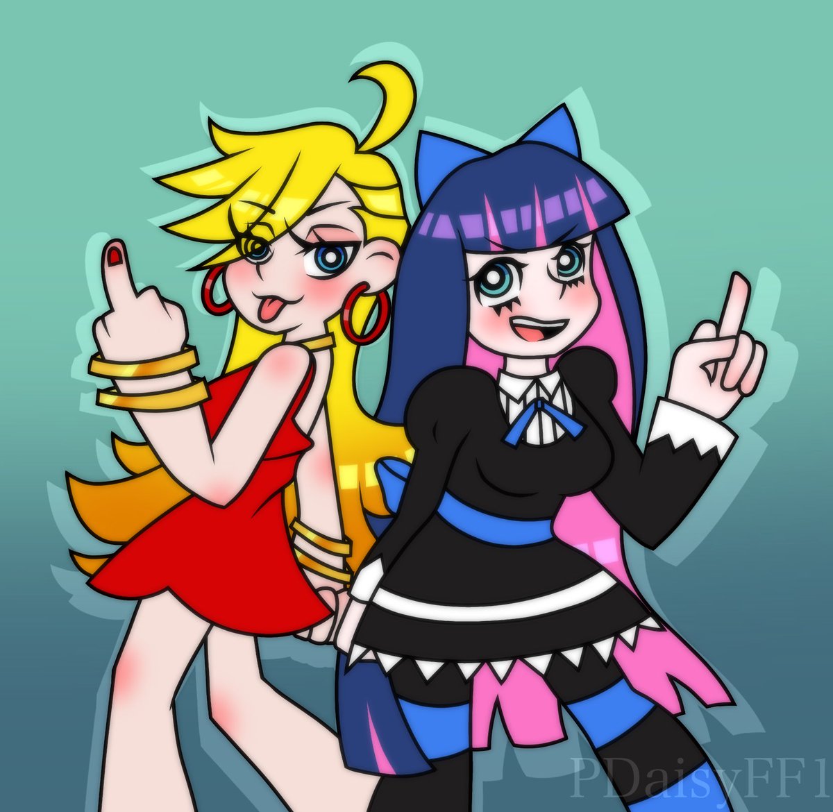 PDaisyFF1's tweet photo. Anarchy Sisters ~
#pantyandstocking #paswg https://t.co/ninYdydG5h