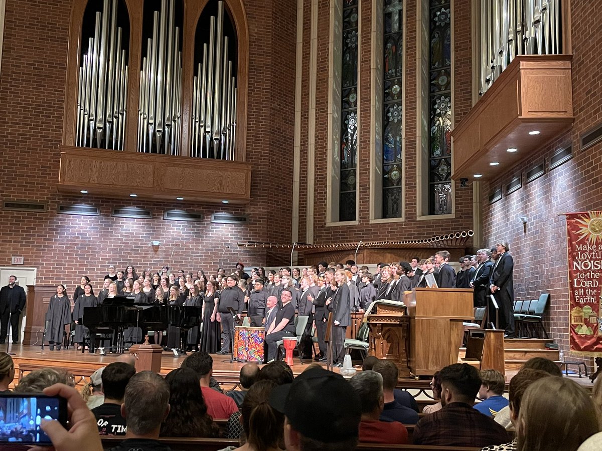 All County Choir tonight at their beautiful concert. My niece, Evalyn Bennett, was one of the members as well as many from Siegel High’s choral department <a href="/SiegelHighStars/">Siegel High School</a>
