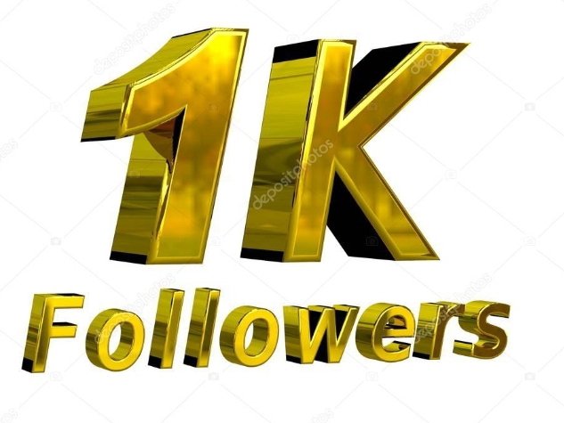 Thank you for 1k followers 🙏