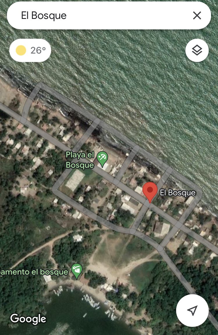 En El Bosque, Tabasco, se observa como el mar ya se llevó la primera calle del pueblo que estaba en el mapa. #COP27 #ClimateCrisis