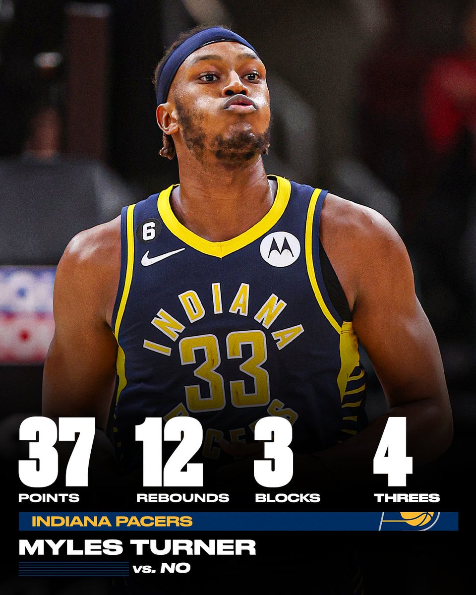 A HUGE all-around game for Myles Turner 💪