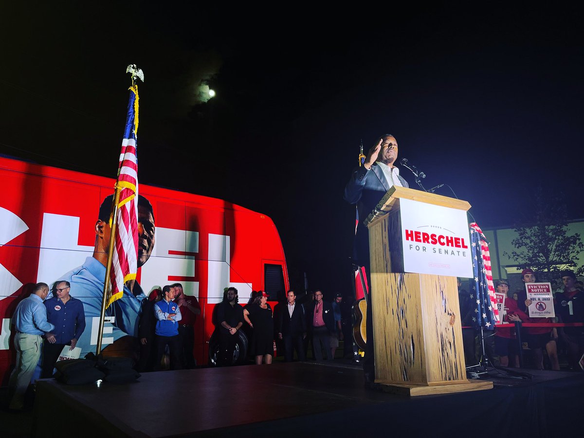 RealBenCarson's tweet photo. There is a #redwave coming tomorrow. Get out there #Georgia and bring it home for my good friend @HerschelWalker. Together, we can save this nation we love so much. #hershelwalker https://t.co/LjPOnQRXz1