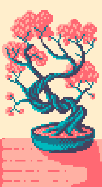 interprete_me's tweet photo. Bonsai de Flores de Cerejeira (Sakura) TIMELAPSE AQUI: https://t.co/boVHF7xiNi
#pixelart #halloween #comodesenhar #cursopixelart #pixelartcreator #timelapse #RPG #GameRPG https://t.co/JWvGlQ93NU