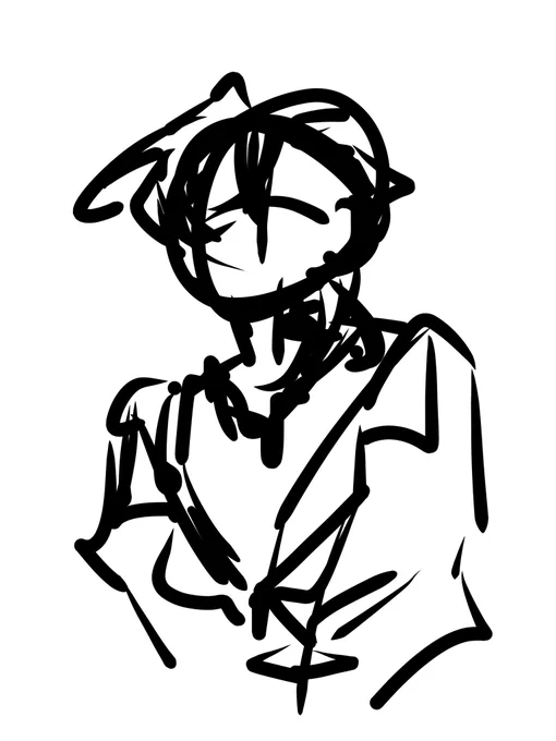 5億年ぶりに中也描いてる…けど…誰…アナタ… 