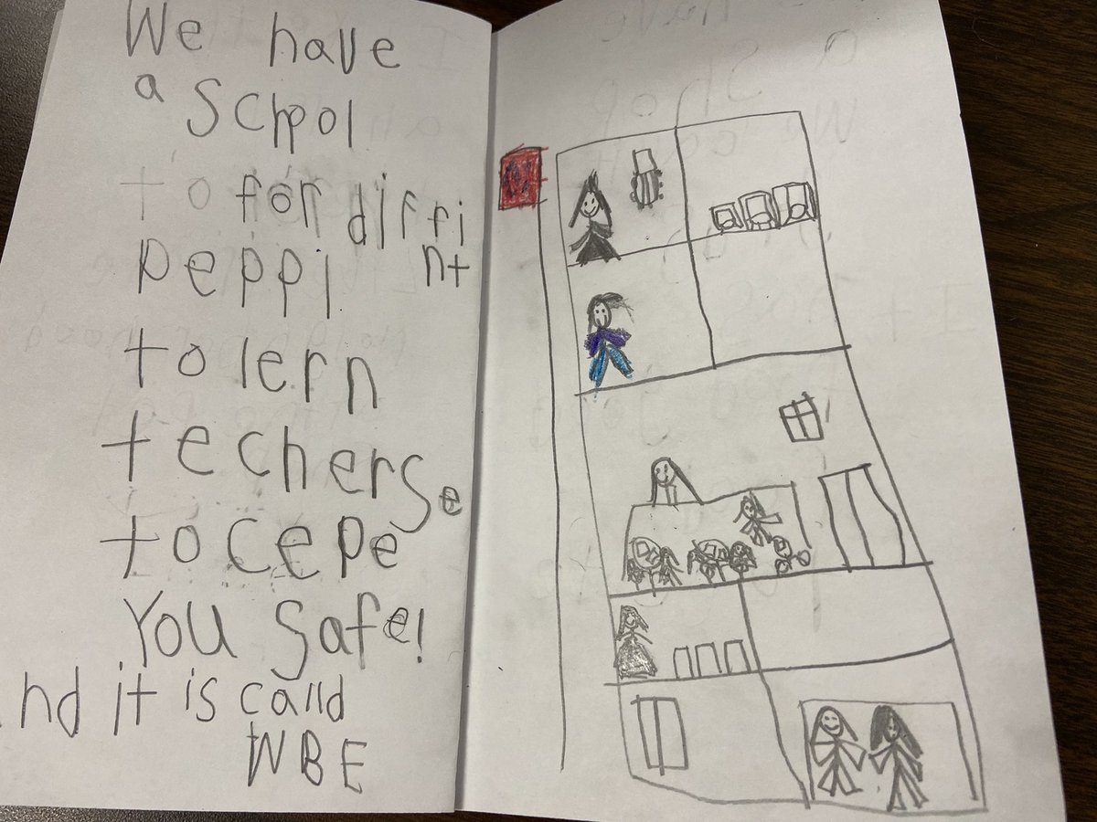 It took us three weeks but my friends finally finished their books about our neighborhood! I love seeing my writers grow!