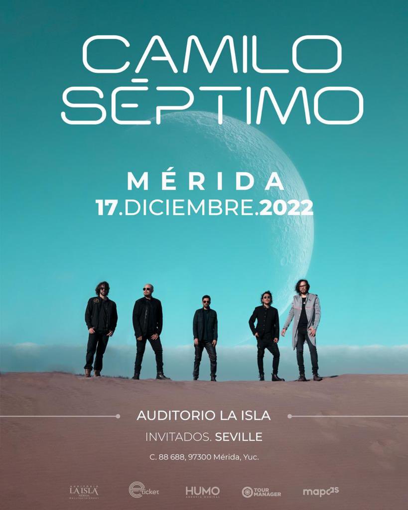 SevilleOficial's tweet photo. Amigxs de Cancún y Mérida! 🙌🏻 Estamos muy emocionados de compartir con ustedes esta gran noticia! 💜🙌🏻
Muchas gracias a nuestros hermanos @camiloseptimomx por hacernos parte de su gira, nos da mucho orgullo compartir escenario con ustedes 💜 
Nos vemos este 16 y 17 de diciembre https://t.co/vLqm6qxAEl