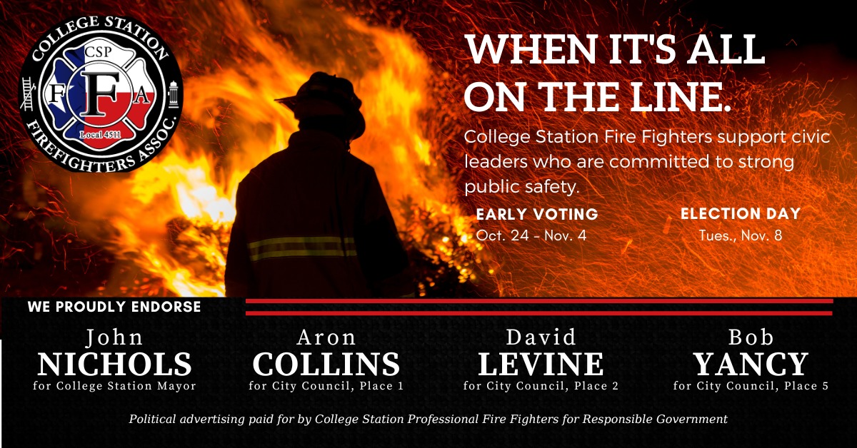 College Station Firefighters Local 4511 tweet media