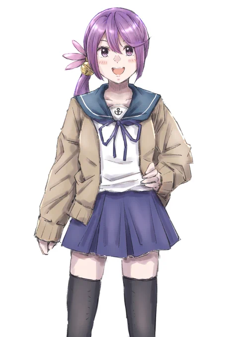 『アンタが転校生?ふーん、まぁいいわ。アタシは曙よ。よろしくね。(*'ω'*)』#艦これ #曙異世界転生風艦これ学園シュミレーション、曙ちゃんルートです!w 