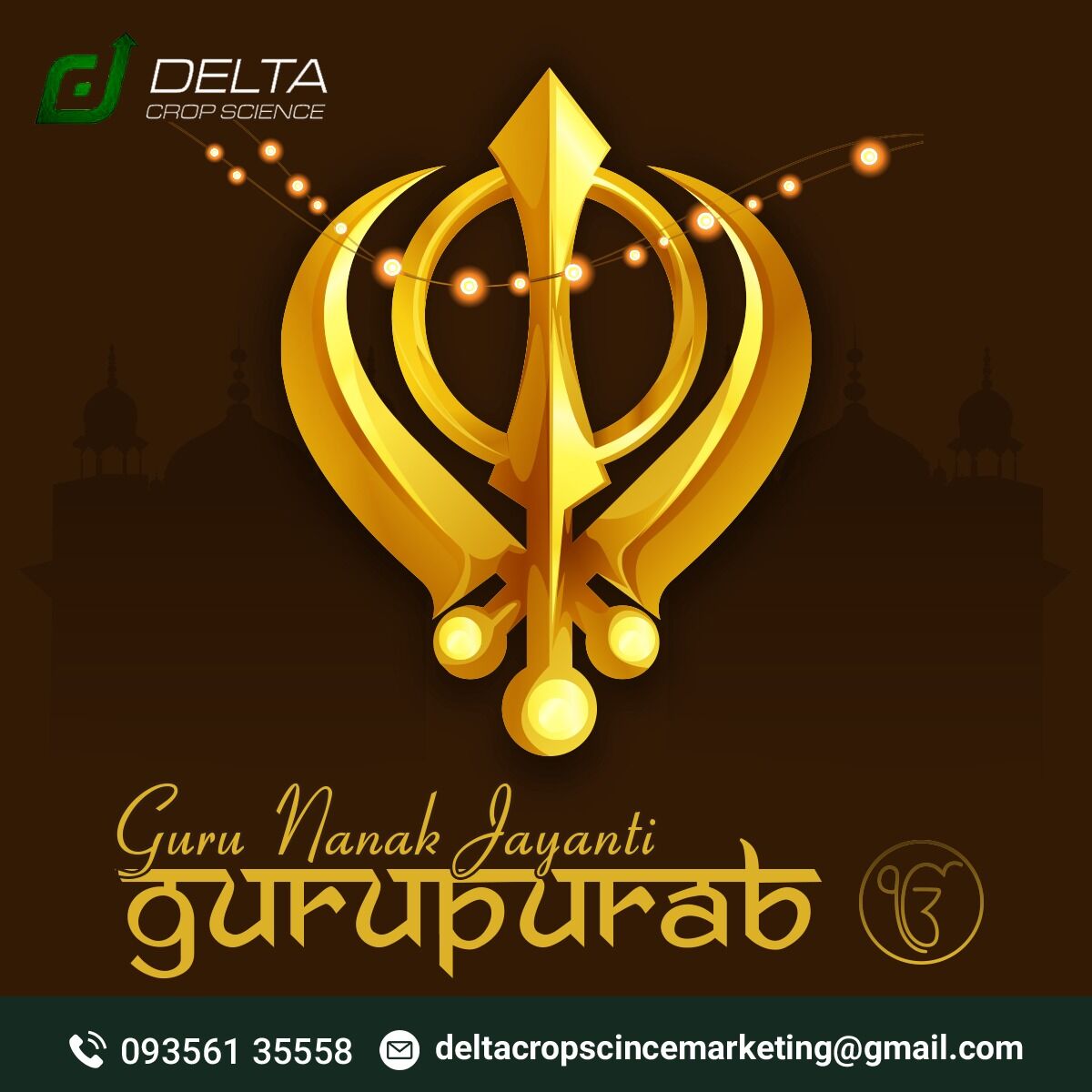 delta_crop's tweet photo. May the teachings of Guru Nanak Dev Ji, reflect goodness and compassion in you and bring happiness &amp; prosperity into your Life. 
Wish you a very Happy Guru Nanak Jayanti!!🙏
.
.
#gurunanakjayanti #waheguru #gurunanak #khalsa #gurunanakdevji #waheguruji #gurupurab #sikh #india https://t.co/WlTgEPrb37
