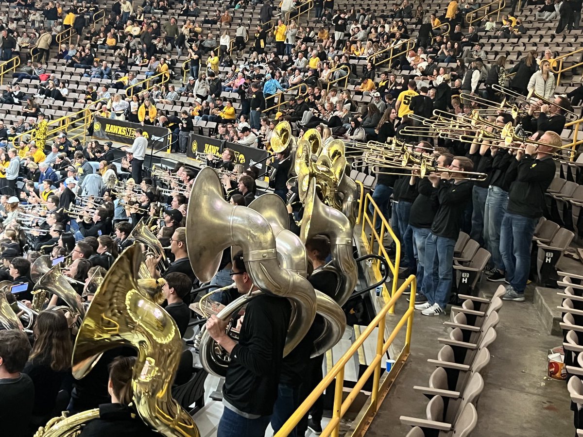 Hawkeye band rock’in it for Iowa Womens Basketball #FightForIowa