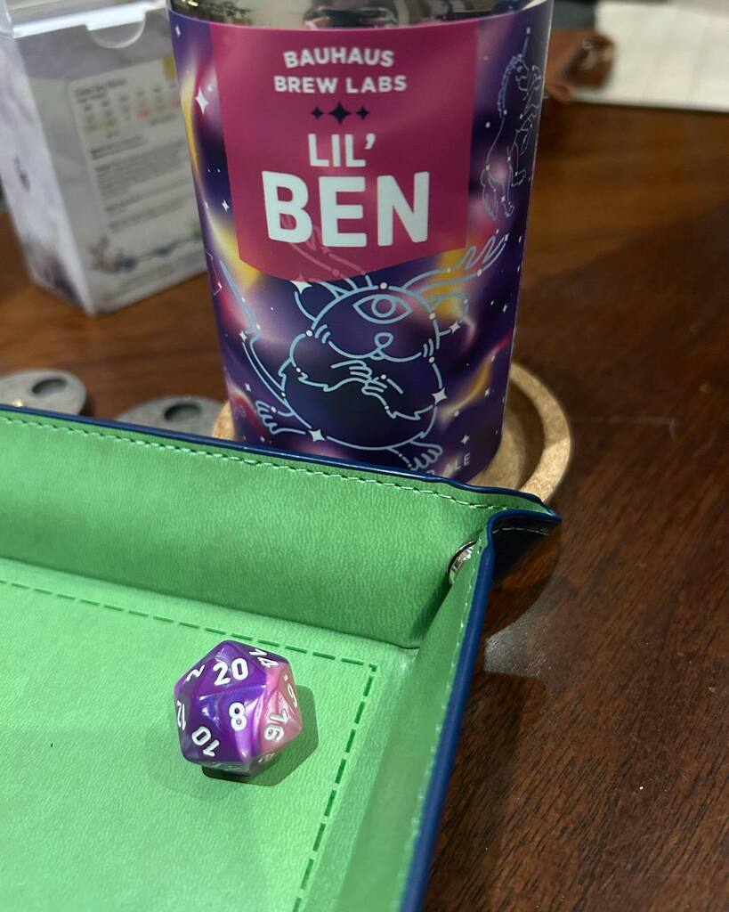 DTRCast's tweet photo. Thank you @bauhausbrewlabs for making a beer that matches my dice! https://t.co/Lj6MrmJj2i https://t.co/K4FWh75vsm