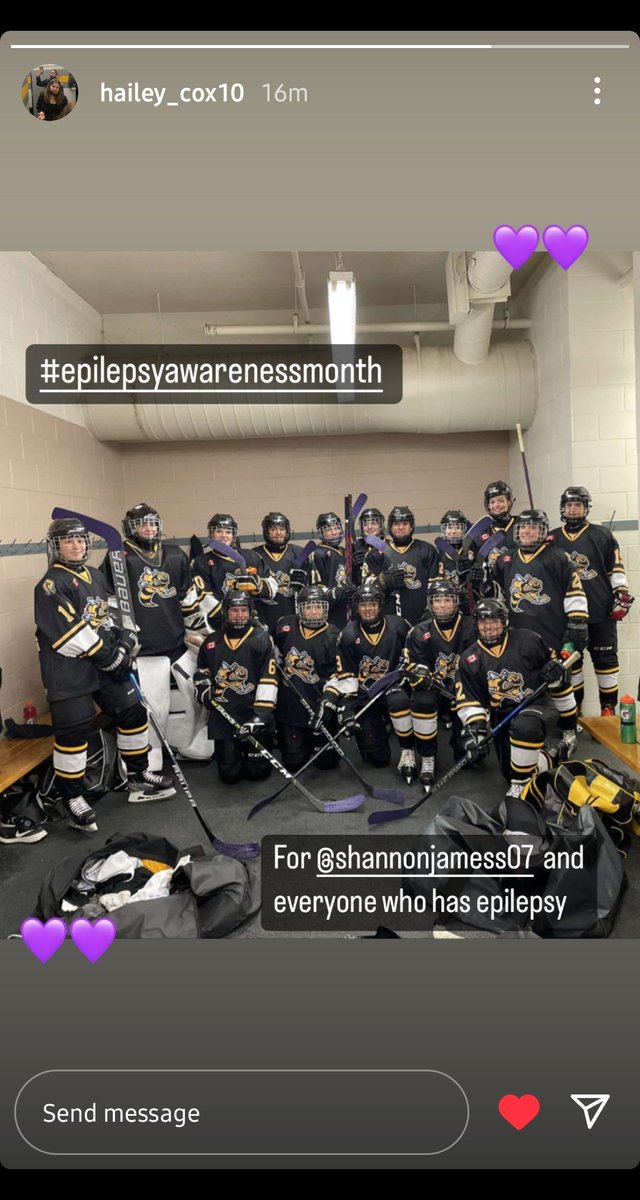 In case you're wondering....this is what an incredible team does for a team mate. <a href="/EpilepsySWO/">Epilepsy Southwestern Ontario</a> <a href="/EpilepsyCanada/">Epilepsy Canada</a> #EpilepsyAwarenessMonth 💜💜💜