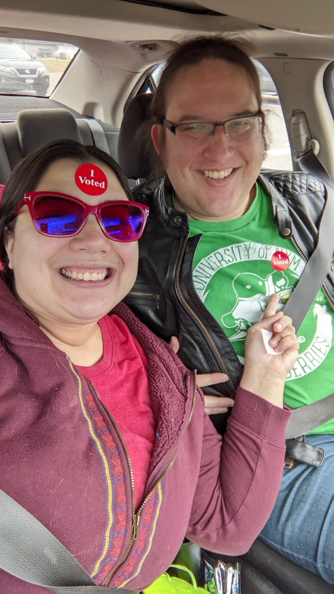 Jangojips's tweet photo. @JamesMarstersOf @JamesMarstersOf the spouse and I got it done in MN during early voting https://t.co/BmYIHri87j
