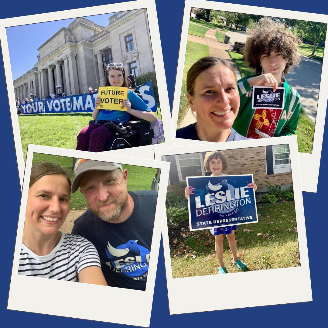 leslie4mo's tweet photo. My campaign has been a family affair. Their support has been everything.
I vote w/ my family &amp; their future in mind, &amp; as your state rep I’ll serve w/ yours in mind. I’ll focus on the people I represent—that’s you! Vote for me &amp; together we can create a future for our kids in 96. https://t.co/Lbp0UsMg05