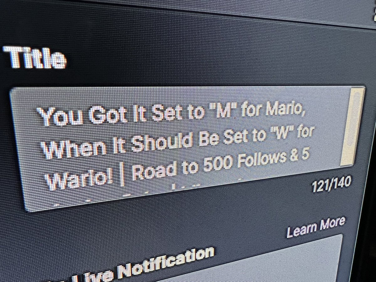Redsun55Gaming's tweet photo. This might be my favorite title I’ve ever come up with for a stream. #WarioLand #SuperMario #Wario #Nintendo #Wumbo #GameBoy #Twitch #TwitchStreamer https://t.co/5lBqLioCa4 https://t.co/lhLmtGWGtt