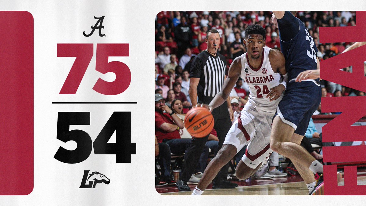 AlabamaMBB's tweet photo. A dub at Coleman to start the season.
#RollTide | #BlueCollarBasketball https://t.co/S5FnNxSwsJ