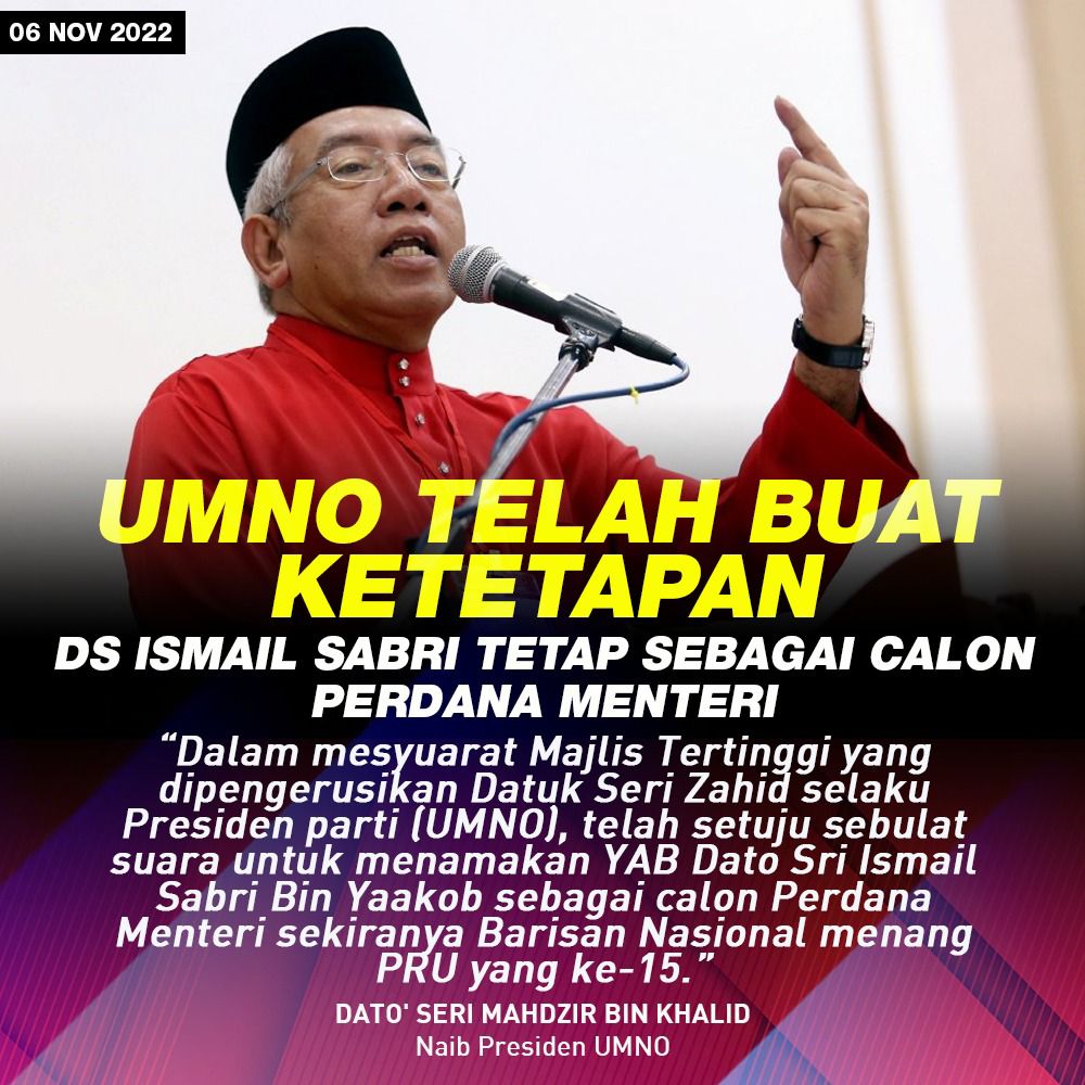 Setuju.,kekalkan DSIS sebagai Perdana Menteri Malaysia