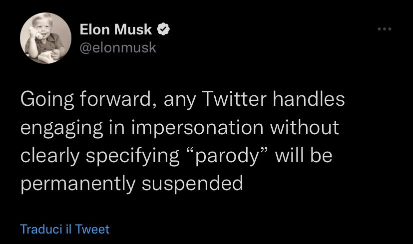 Jay333N's tweet photo. @ChozenStellar @shitIfindinter1 @alberthartman @kurteichenwald @elonmusk How about you?  Can you read?  

This is new.

And who knew the thin-skinned billionaire was just gonna follow ToS that were never consistently enforced when he said all that BS about comedy being legal and "free speech?" https://t.co/TDfNCOkckQ