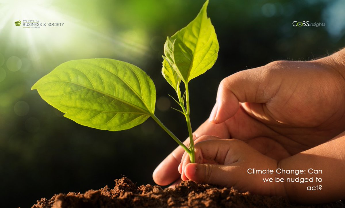 👁‍🗨| Prof. Lory Barile <a href="/warwickuni/">University of Warwick</a> <a href="/WarwickBSchool/">WBS</a> explores how a positive, persuasive #nudge can re-calibrate our assumptions to tackle #climate change. Discover &gt; bit.ly/3FXZxdt #ClimateAction #COP27