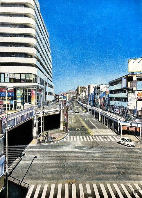 「cityscape crosswalk」 illustration images(Latest)