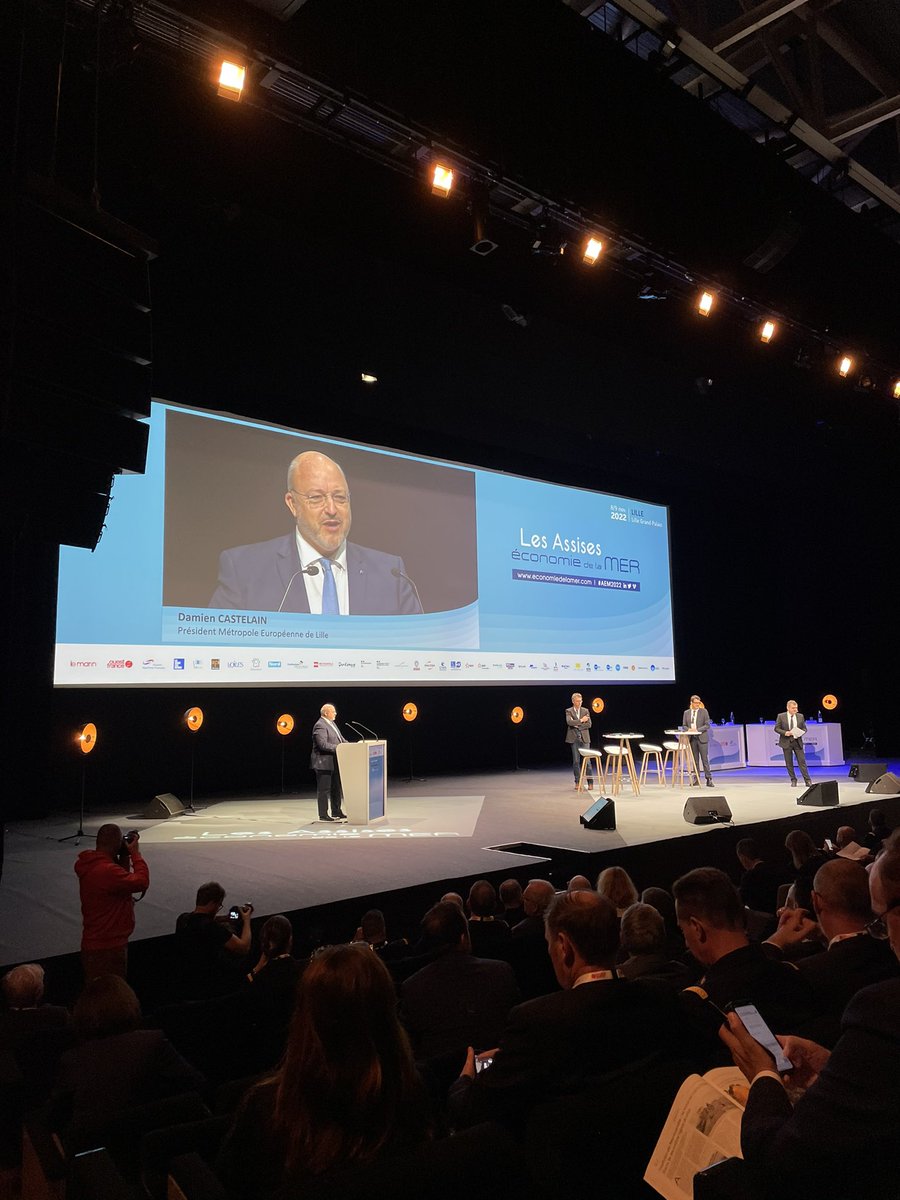 AssisesdelaMer's tweet photo. Ouverture de la 17ème édition des @AssisesdelaMer en présence de @DamienCastelain.                                    @MEL_Lille https://t.co/GcA2F7KZ3Y
